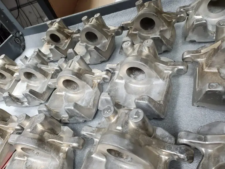 Aluminum castings after heat treatment