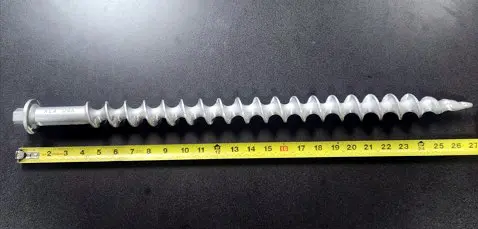 Aluminum ground screw